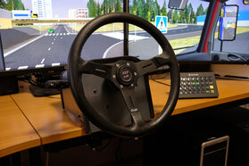 steering wheel and displays